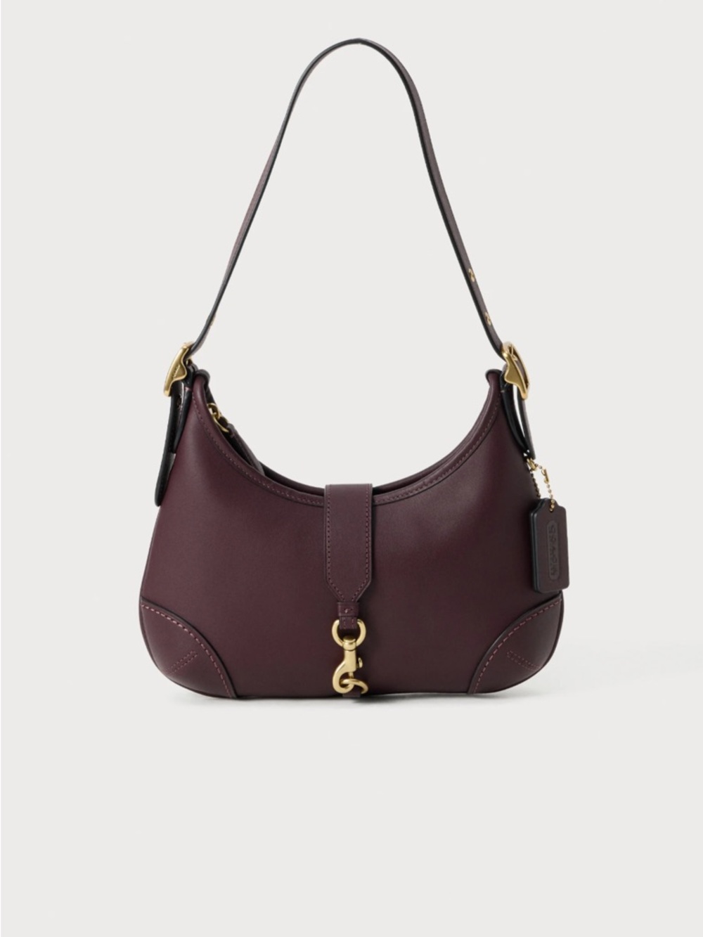 Coach Hamptons Hobo Shoulder Bag in Black Currant